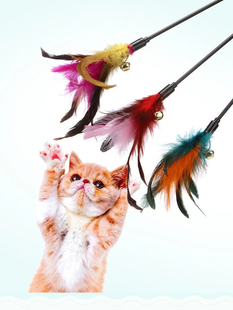 3 bâtons avec plumes